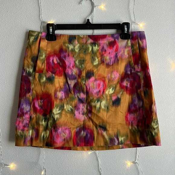 J Crew Abstract Printed Mini Skirt - Picture 1 of 4
